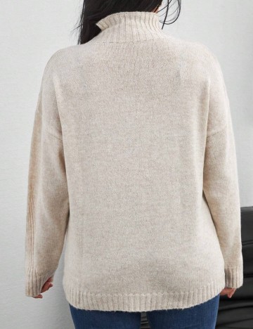 Pulover Shein Curve+, bej