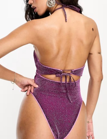 Costum de baie întreg ASOS, mov