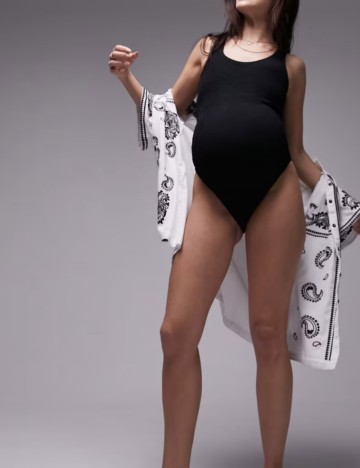 Costum de baie întreg Topshop, negru