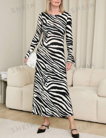 Rochie midi Shein, mix culori