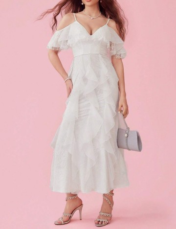 Rochie maxi Shein, alb