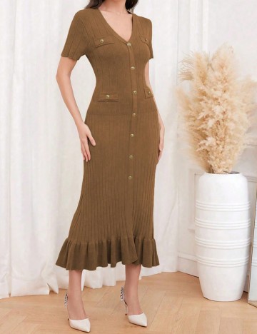 Rochie midi Shein, maro