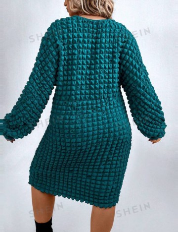 Rochie midi Shein Curve+, albastru