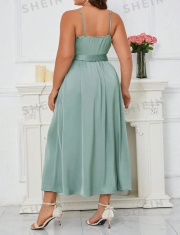 Rochie midi Shein Curve+, verde