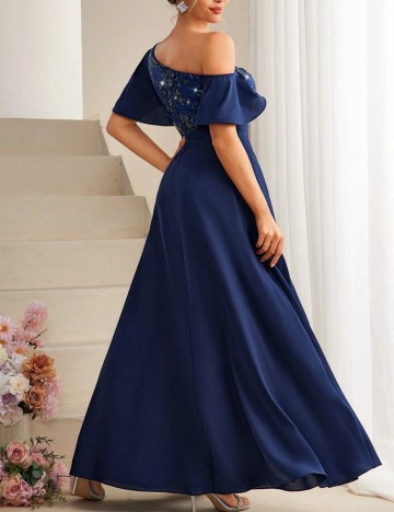 Rochie de ocazie Shein, albastru