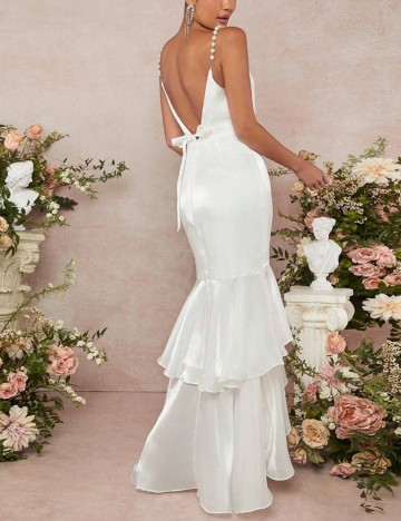 Rochie maxi Shein, alb