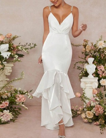 Rochie maxi Shein, alb