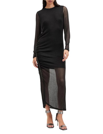 Rochie maxi Allsaints, negru