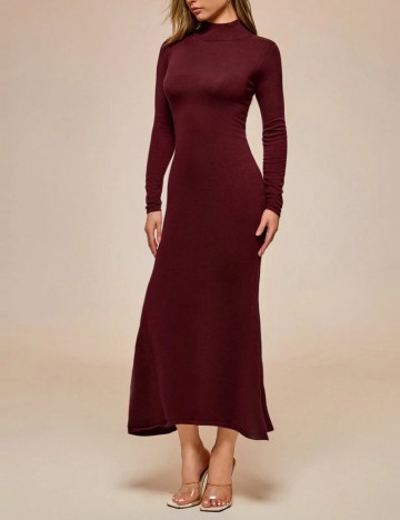 Rochie midi Shein, vișiniu