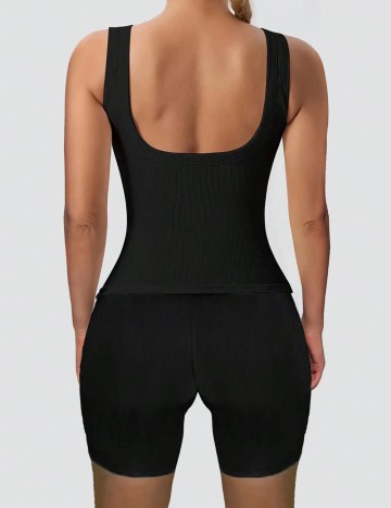 Compleu sport Shein Curve+, negru