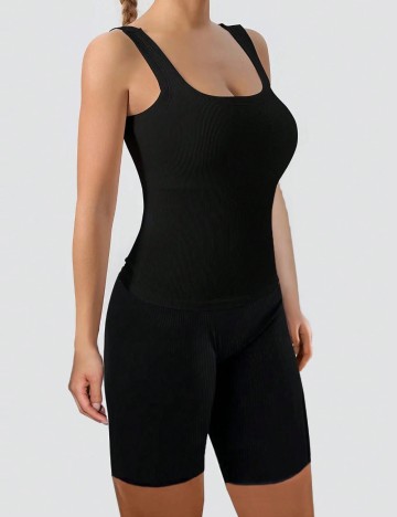 Compleu sport Shein Curve+, negru