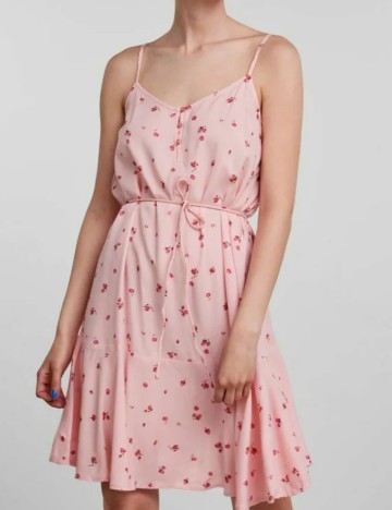 Rochie mini Pieces, roz