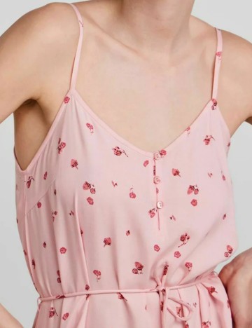 Rochie mini Pieces, roz