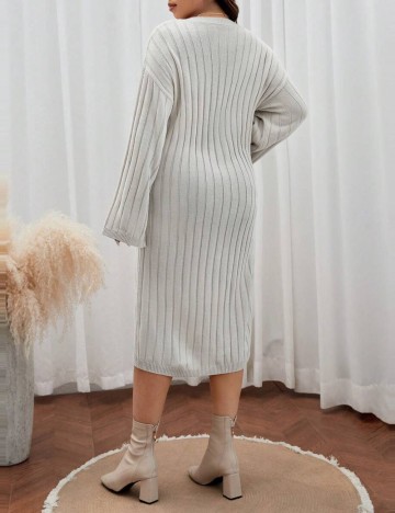 Rochie midi Shein Curve+, bej