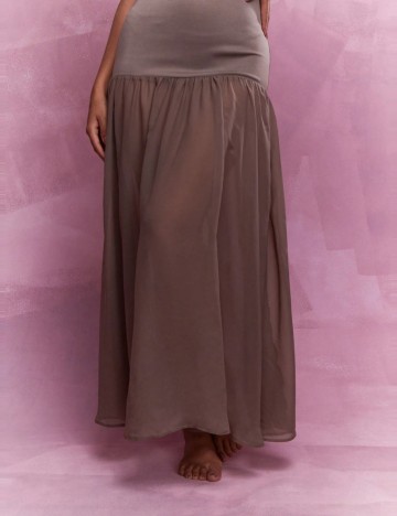 Rochie maxi Shein Missguided, maro