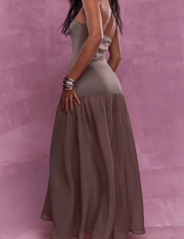 Rochie maxi Shein Missguided, maro