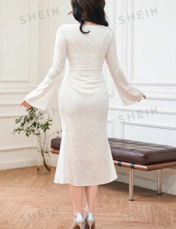 Rochie midi Shein, alb