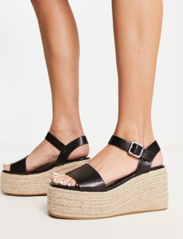 Sandale cu platformă Glamorous, negru