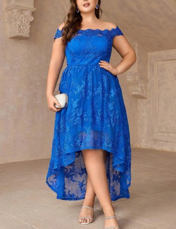 Rochie de ocazie Shein, albastru