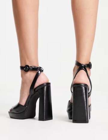 Sandale Cu Toc Pimkie, negru