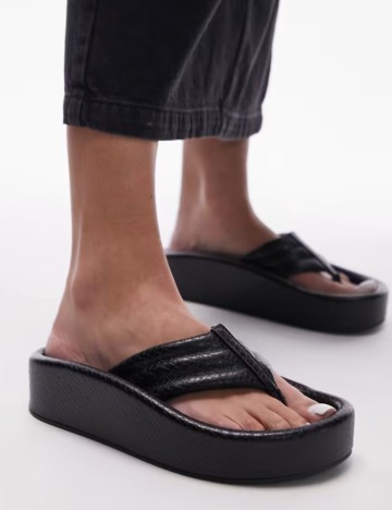 Șlapi Topshop, negru
