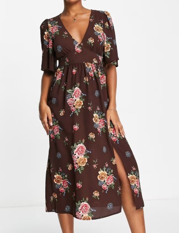Rochie midi ASOS, maro