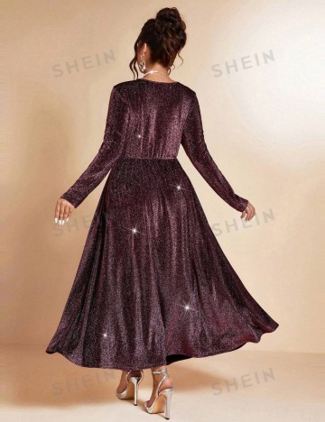 Rochie maxi Shein Curve+, vișiniu