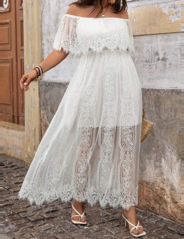 Rochie maxi Shein, alb