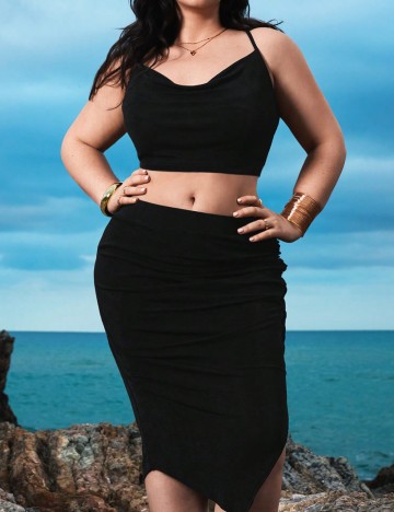 Compleu Shein Curve+, negru