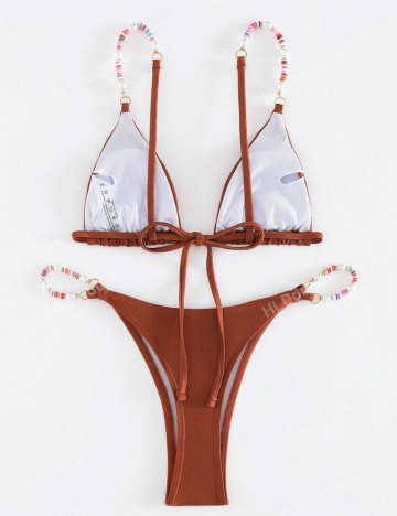 Costum de baie Shein, maro