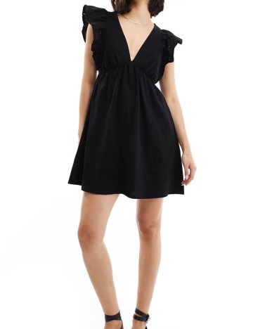 Rochie mini Miss Selfridge, negru