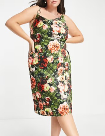 Rochie midi Collusion, mix culori