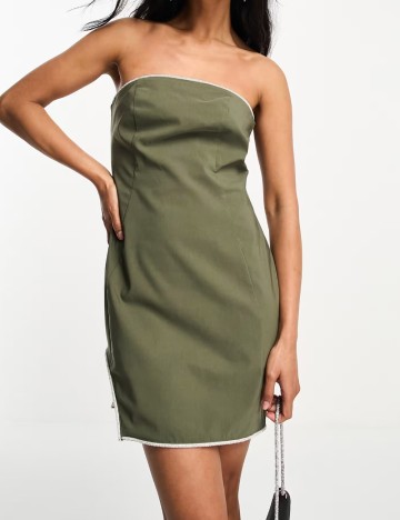 Rochie mini ASOS, kaki