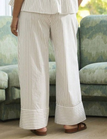 Pantaloni Shein Curve+, alb