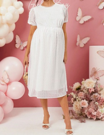 Rochie midi Shein, alb