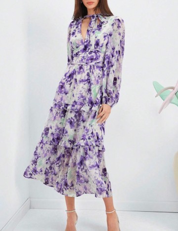 Rochie midi Shein, mix culori