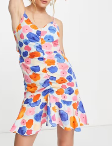 Rochie mini Vila, mix culori