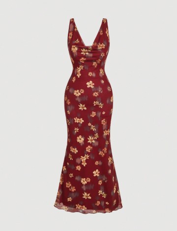 Rochie maxi Shein, mix culori