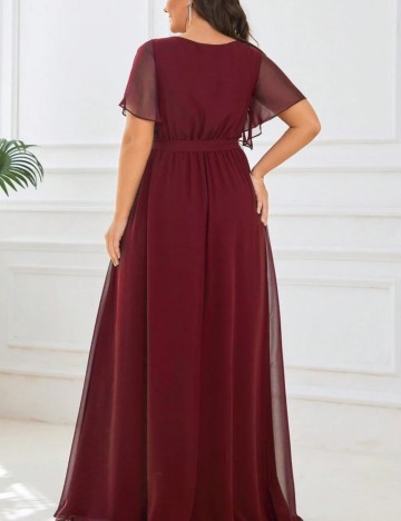Rochie maxi Shein Curve+, vișiniu
