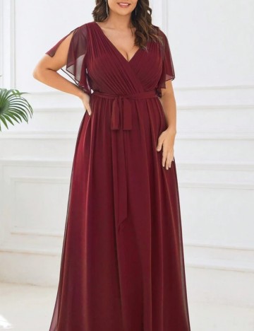 Rochie maxi Shein Curve+, vișiniu