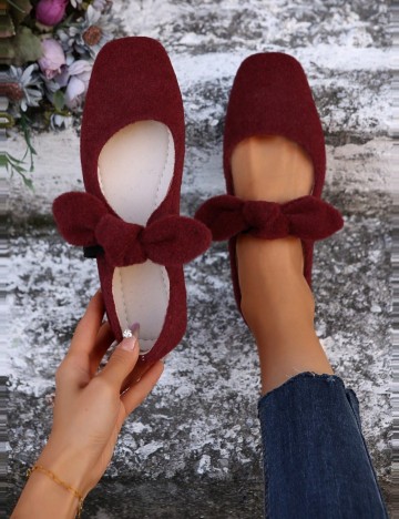Pantofi Shein, vișiniu