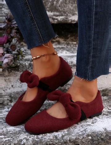 Pantofi Shein, vișiniu