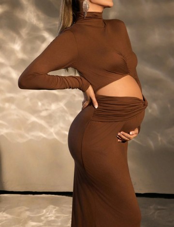 Rochie maxi Shein, maro
