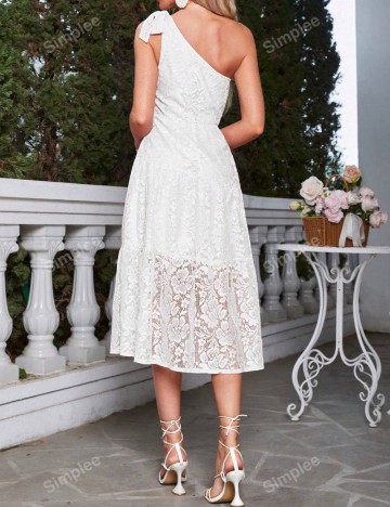 Rochie midi Shein, alb
