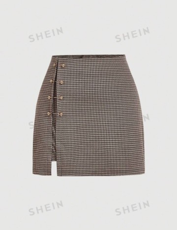 Fustă mini Shein Curve+, mix culori