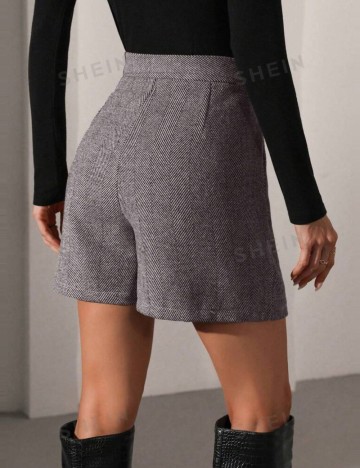 Pantaloni scurți Shein, maro