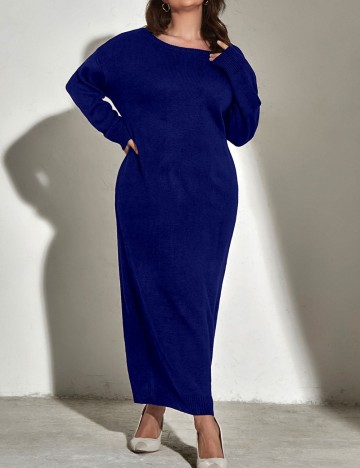 Rochie maxi Shein Curve+, albastru