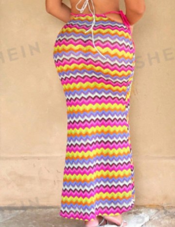Fustă maxi Shein, mix culori