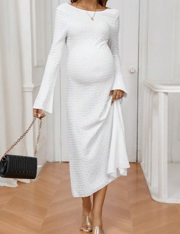 Rochie midi Shein, alb