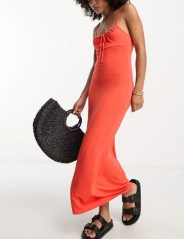 Rochie midi ASOS, portocaliu